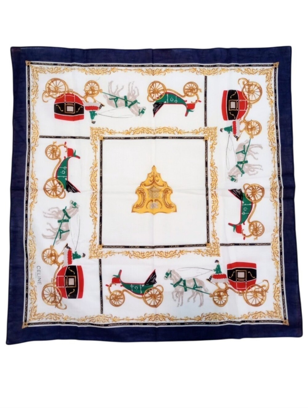 Celine Paris Vintage Handkerchief Scarf